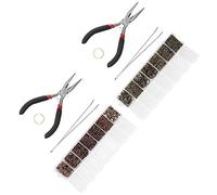 ZJchao Fournitures de Fabrication de Bijoux en Acier Inoxydable, Pince à Fermoir Mousqueton, Pince à épiler, Ensemble de Cuivre en Bronze pour Débutants et Professionnels