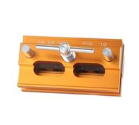 ZJchao Gabarit de Cheville à Centrage Automatique, Kit de Gabarit de Cheville en Bois, Ensemble de Bagues de Guidage de Perçage Précis en Alliage d'aluminium pour le Travail du Bois et la