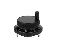 ZJchao Générateur d'impulsions de Volant électronique à 6 Fils 100PPR avec Encodeur à Bouton Manuel pour le Contrôle de la Fraiseuse CNC, Remplacement Compatible 5V 60mm (BLACK)