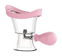 ZJchao Gobelet de Lavage des Yeux, Nettoyeur de Rinçage Manuel en Silicone à Pression D'air avec Conception Ergonomique pour les Porteurs de Lentilles et le Démaquillage des Yeux (PINK)