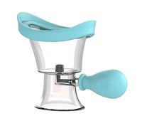 ZJchao Gobelet de Lavage des Yeux, Nettoyeur de Rinçage Manuel en Silicone à Pression D'air avec Conception Ergonomique pour les Porteurs de Lentilles et le Démaquillage des Yeux (BLUE)