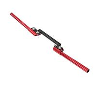 ZJchao Guidon de Moto, Guidon de Pitbike de Mm Réglable Universel de Vélo de Scooter pour Tramway de Sport ATV Scooter Hors Route (rouge)