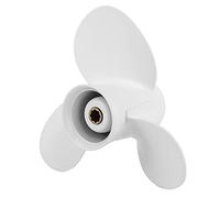 ZJchao Hélice Hors-Bord à 3 Pales et 8 Dents à Haute Poussée pour Moteurs 9,9 15 CV,25 X 8 Pouces, Compatible avec Les Modèles