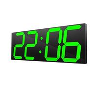ZJchao Horloge Murale, Horloge de Miroir Numérique à LED électronique Grande Horloge Murale Horloge LED avec Télécommande pour Horloge Murale Domestique (Prise UE)