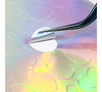 ZJchao Ice Cube Nail Autocollants Irisés Transparent Symphony Holographic Nail Art Decoration For Festival Party Diy Manucure Cellophane Multi Color 10 Feuilles (Couleur assortie #00)