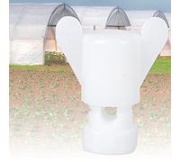 ZJchao Jeu D'écrous à Vis en Plastique ABS, Accessoires de Fixation D'équipement Agricole pour Fenêtre de Ventilation de Cage de Poulet, avec Matériau Anti-vieillissement Durable (Blanc 100PCS)