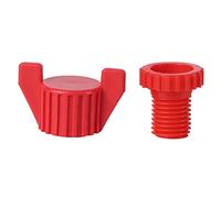 ZJchao Jeu D'écrous à Vis en Plastique ABS, Accessoires de Fixation D'équipement Agricole pour Fenêtre de Ventilation de Cage de Poulet, avec Matériau Anti-vieillissement Durable (Rouge 20PCS)