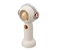 ZJchao Joli Ventilateur de Brumisation Portatif avec Fonction D'atomisation, Petit Ventilateur de Brume de Poche Rechargeable par USB, 500 MAh (Blanc)