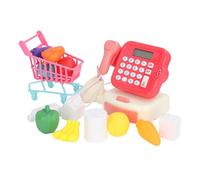 ZJchao Kids Cands Enregistrez-Vous-ci-Jet Toy Register pour Les Enfants avec Un Panier D'achat de Calculatrice et des Lumières Amusantes Sons Mathématiques Apprentissage Semblable à Un