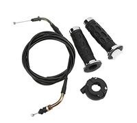 ZJchao Kit de Câble d'accélérateur, Poignées de Vélo 7/8 Pouces, Poignées d'accélérateur Torsadées, avec Support de Boîtier de Câble pour Moteur GY6 - Scooter Moto ATV