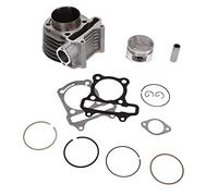 ZJchao Kit de Culasse de Moteur avec Piston, Joint, Ressort pour Scooter GY6 - Ensemble de Reconstruction Complet en Alliage d'aluminium