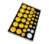 ZJchao Kit de Matrices de Montre, 33 Matrices Outil de Réparation en Acier Outil de de Presse de Boîtier Arrière de Montre Professionnel avec Kit de Matrice de Presse de Arrière de de Boîtier de