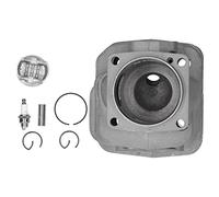 ZJchao Kit de Pistons et Bagues pour Tronçonneuse 54mm, Installation de Cylindre et Culasse