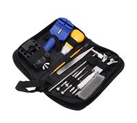 ZJchao Kit de Réparation de Montre, Kit d'outils de Montre d'outils de Réglage de la Portable avec Boîtier en Toile pour Réparation de