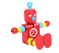 ZJchao Kits de Construction en Bois pour Enfants, Jouet Astrobot Jouet Robot en Bois Robot avec Sa Conception Flexible pour Les Garçons et Les Filles (Rouge)
