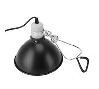 ZJchao Lampe Chauffante pour Reptiles, Construction en Aluminium et Acier Inoxydable de 300 W avec Abat-Jour Ignifuge, Lampe Chauffante UVB UVA pour Lézards, Tortues, Serpents (Prise UE 220V)