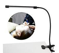 ZJchao Lampe de lecture à intensité variable avec chargement USB, des yeux, lampe à pince pour sourcils, tatouage, manucure, cils et étude