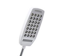 ZJchao Lampe de Lecture Portative Pliable Mini USB 28 LED 5V pour Ordinateurs, Lampe Réglable avec Interrupteur, Blanche (WHITE)