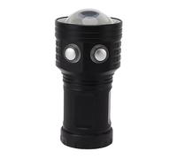 ZJchao Lampe Vidéo de Plongée étanche, Lampe de Poche Sous-marine, Lampe Vidéo de Plongée 10 000 Lm IPX8, étanche, Plongée Professionnelle, 100 M, Lumière de Remplissage Rouge et Bleue,
