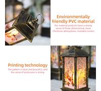 ZJchao Lanterne de Noël d'extérieur Alimentée par Batterie avec Lumières LED, Mini Décoration à Suspendre pour Porche, Arbre, Cerf de Fête, Bonhomme de Neige, Ange, Père Noël, Décoration de à Lueur