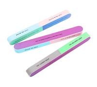 ZJchao Lime à Ongles, Limes de Ponçage Multiples Faces et Blocs 4 Côtés pour le Soin des Ongles des Orteils et des Doigts, avec Grains Grossiers et Fins, Adaptées aux Ongles