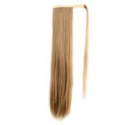 ZJchao Longue Perruque Droite pour les Femmes en Queue de Cheval Extension de Cheveux Enveloppe Autour du Clamp/Holder dans le Pièce à Cheveux Synthétique Daily Wear Party Cosplay Look (24-27)