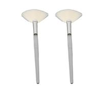 ZJchao Lot de 2 Brosses Nettoyantes pour le Visage en Forme D'éventail en Laine Douce pour Mousser le Mélange de Cosmétiques, Outil Professionnel de Soins de la Peau pour un Usage