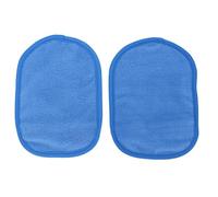 ZJchao Lot de 2 Grands Gants d'essuyage du Sable, Dissolvant de Sable de Plage en Tissu Maille Velours pour Les Mains et Les Pieds, Essentiels de Vacances Réutilisables pour Enfants et Adultes (Blue)