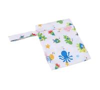 ZJchao Lot de 3 Sacs Humides et Secs Réutilisables avec Fermeture éclair et Poignée à Pression, Imprimés, pour Couches Lavables, Maillots de Bain, Vêtements Mouillés (B17)