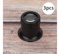 ZJchao Loupe de Bijoutier, Loupe de Bijoux Anti-éblouissante Réparation 3 Pièces 10x Montre Ensemble d'outils de Bijoux