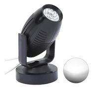 ZJchao Lumière de Scène LED Mini Spot Light Line Beam Light AC85-265V Large Tension 7 Couleurs RVB Réglable Rotation à 360 ° pour DJ Bar Club Party Intérieur Extérieur (lumière blanche)