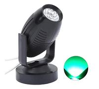 ZJchao Lumière de Scène LED Mini Spot Light Line Beam Light AC85-265V Large Tension 7 Couleurs RVB Réglable Rotation à 360 ° pour DJ Bar Club Party Intérieur Extérieur (lumière verte)