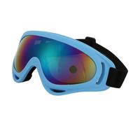 ZJchao Lunettes de Ski, Lunettes de Cyclisme Coupe-vent avec Coussin en éponge Douce et Bande élastique Réglable, pour Adultes et Enfants, Ski, Escalade, Sports de Plein Air (Film couleur cadre rouge)