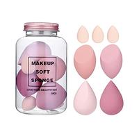 ZJchao Maquillage Éponges Cosmétique Approprié Crème Correcteur Outils Beauté À Double Usage Humide Sec Naturel Fit Peau Éponge (Poudre de fraise)