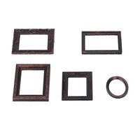 ZJchao Mini Images Cadres, Cadres Vintage Table de la Table de Résine Antique d'affichage Supérieur 5pcs Frames d'image en Or Vintage pour 1/12 Dollhouse