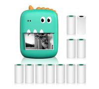 ZJchao Mini Imprimante Thermique Portable Sticker Maker Photo Printing pour Les étudiants iOS Professionals Vert (5)