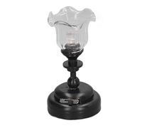 ZJchao Mini Plafonnier pour Meubles de Maison de Poupée à L’échelle 1/12, Lampe Miniature à Abat-Jour en Verre Transparent pour la Décoration de la Pièce, Accessoire D’éclairage Intérieur Bricolage