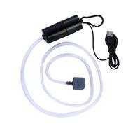 ZJchao Mini Pompe à Air USB pour Aquarium, Pompe à Oxygène Silencieuse pour Utilisation Intérieure et Extérieure, Petit Système d'aération pour Aquariums Domestiques (Black)