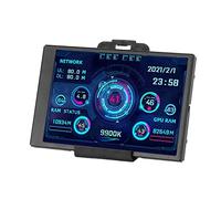 ZJchao Moniteur de Température Pc 3,5 Pouces IPS USB Mini écran CPU Disque Dur Affichage de la Température des Données Rotation à 360 Degrés Type C sous-écran pour Boîtier
