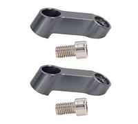 ZJchao Motorcycle Mirror Extenders, 1 Paire 0,39 Pouce en Aluminium Motorbike Mirror Extension Tool Motorcycle Mounting Bracket pour Moto (Gray)