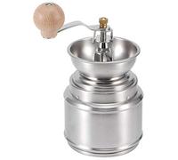 ZJchao Moulin à café Manuel Portable, Moulin à Fraises en Céramique Réglable en Acier Inoxydable avec Poignée Ergonomique en Bois, pour Grains de café et comme le Sel et la Muscade