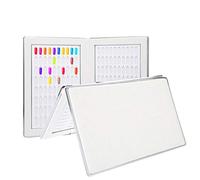 ZJchao Nail Display Book, Nail Gel Card Professional Salon Color Chart Display Card Book Nail Art Supplies for Salons Nails Gel Polish Practice, DIY Nail Art at Home(Blanc)