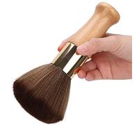 ZJchao Neck Brush Brush Hair Nettaiteur Brosse Brosse de Rasage avec Poils Doux Poignée Courbe pour Enlever les Cheveux Cassés Après la Coupe de Cheveux (Couleur du bois)