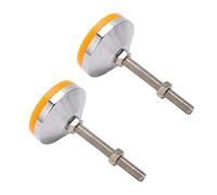 ZJchao Niveleurs de Meubles, Pieds de Nivellement Réglables 2 Pièces Niveleur de Pied de Meuble écrou en Acier au Carbone Patin en Caoutchouc Vis de Pied de Meuble Réglable en Hauteur