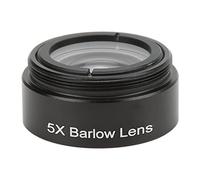 ZJchao Objectif Auxiliaire Objectif de Barlow 5X Auxiliaire pour Microscopes Stéréo et Caméras, Interface Filetée M28.6, Alliage d'aluminium Léger