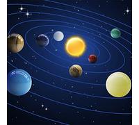 ZJchao Opal Eight Planets Universe System Kit de Planètes 3D Terre Jupiter Uranus Étoiles Magiques avec 8 Planètes pour Enfants Jouets éducatifs Décoration D'intérieur Récompenses en