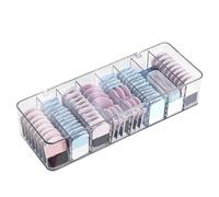 ZJchao Organisateur de Lentilles de Contact, 8 Compartiments, Distributeur de étui de Rangement pour Lentilles de Contact Quotidiennes de Grande capacité avec Couvercle Rabattable (Gris Transparent)