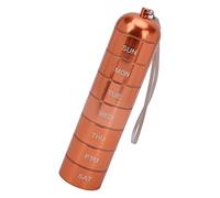 ZJchao Organisateur de Médecine Métallique Empilable Boîte de Pilules de 7 Jours de 7 Jours de Grande capacité Conteneur de Médecine de Voyage Imperméable avec Corde Suspendue pour les