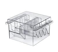 ZJchao Organisateur en Plastique Salon Durable Salon Base de Rangement Rack pour le Support de Peigne Clipper Équipement de Coiffure Professionnelle ABS Matériau 14,5 Cm X 12 Cm X 8,5