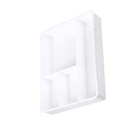 ZJchao Organisateurs de Tiroirs, Classification Organisateur de Tiroir de Salle de Bain Plateau de Séparation de Sous le de Bureau pour Bureau de Salle de Bain (WHITE)